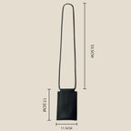 Leather Crossbody Card Holder with Long Adjustable Strap for Everyday Use, view 4