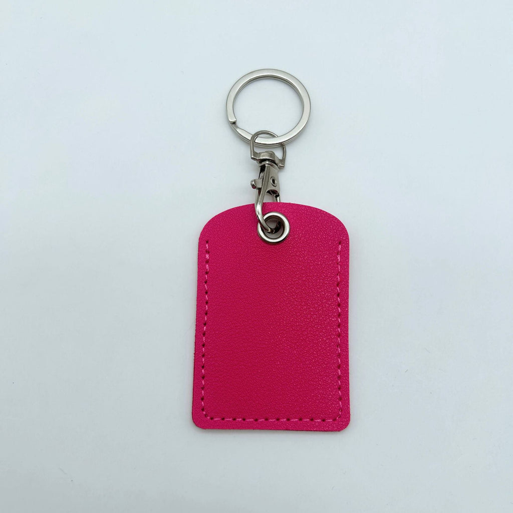 Leather Keychain Purple Pink | Thrascher