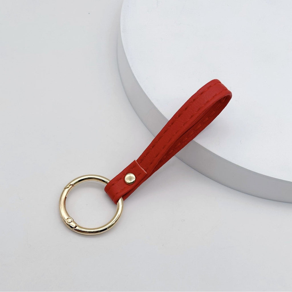 Leather Keychain Soft Textile Metal | Thrascher