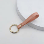 Leather Keychain Soft Textile Metal | Thrascher