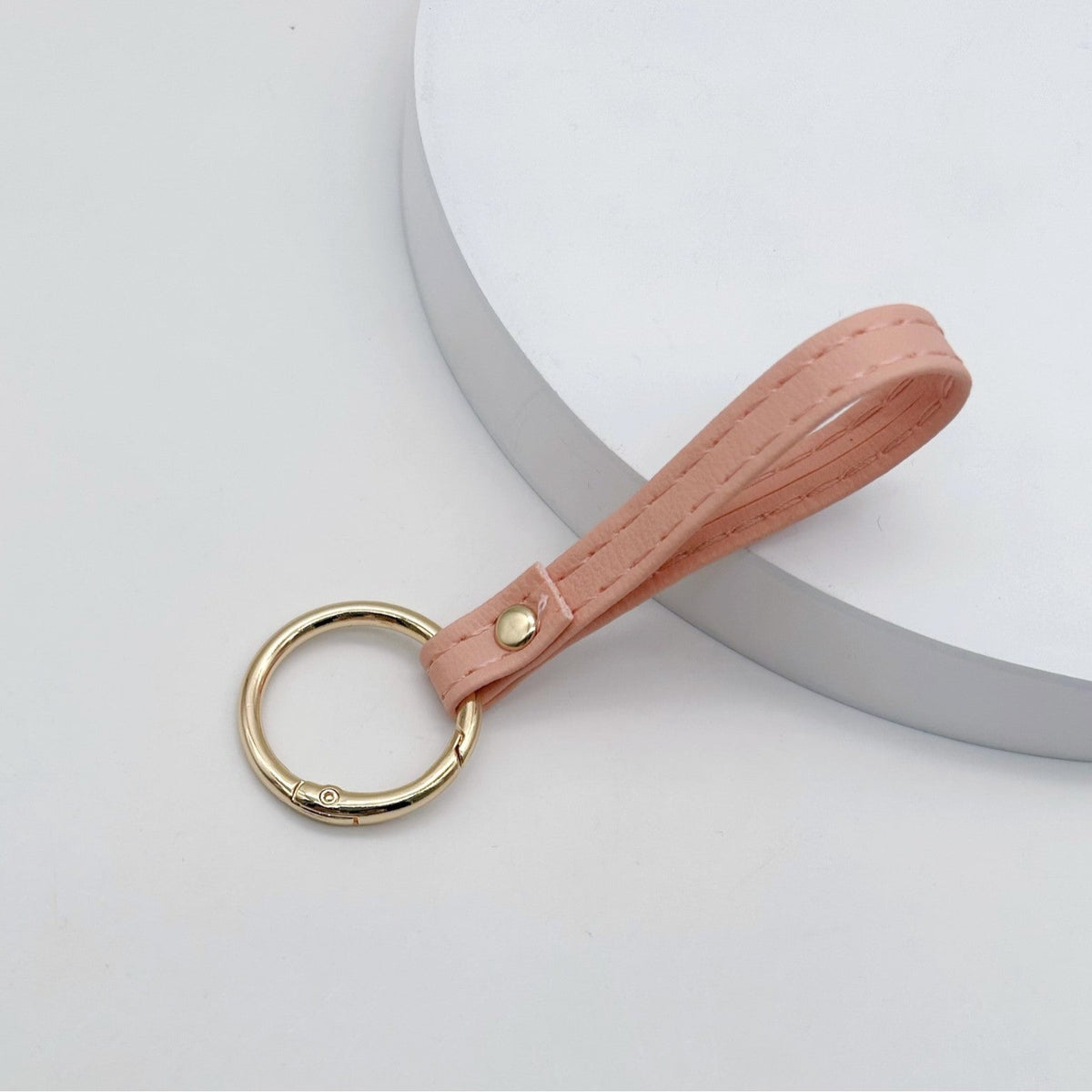 Leather Keychain Soft Textile Metal | Thrascher