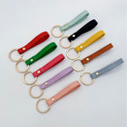 Leather Keychain Soft Textile Metal | Thrascher