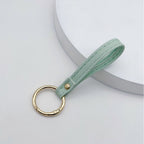 Leather Keychain Soft Textile Metal | Thrascher