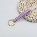 Leather Keychain Soft Textile Metal | Thrascher
