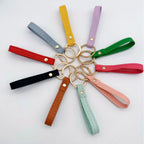Leather Keychain Soft Textile Metal | Thrascher