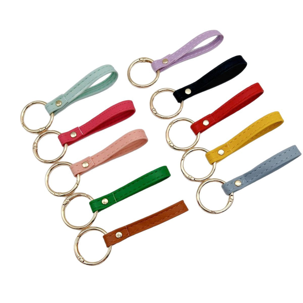 Leather Keychain Soft Textile Metal | Thrascher
