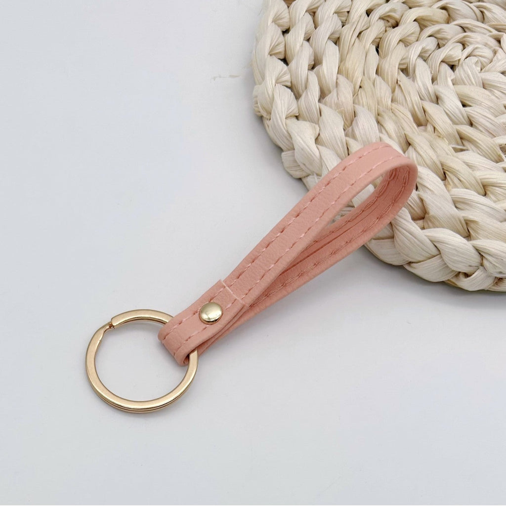 Leather Keychain Soft Textile Metal | Thrascher