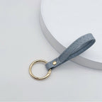 Leather Keychain Soft Textile Metal | Thrascher