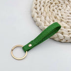 Leather Keychain Soft Textile Metal | Thrascher