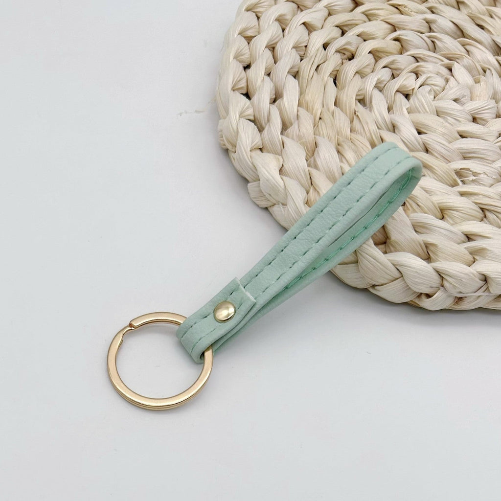 Leather Keychain Soft Textile Metal | Thrascher