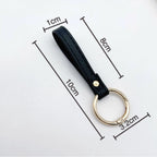 Leather Keychain Soft Textile Metal | Thrascher