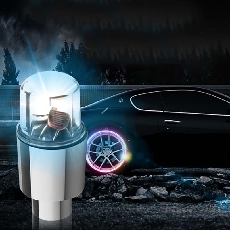 LED Tire Valve Caps for Cars, Motorcycles, and Bikes
