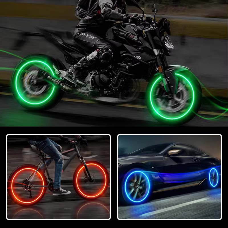 LED Tire Valve Caps for Cars, Motorcycles, and Bikes