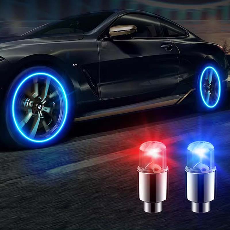 LED Tire Valve Caps for Cars, Motorcycles, and Bikes