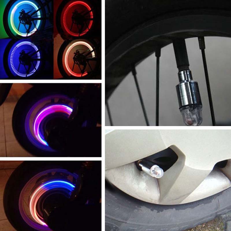 LED Tire Valve Caps for Cars, Motorcycles, and Bikes