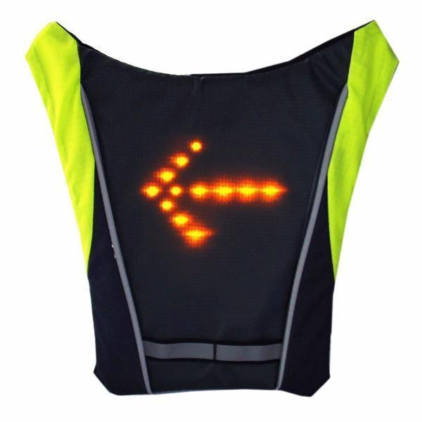 LED Turn Signal Cycling Safety Vest with Wireless Remote Control, view 15