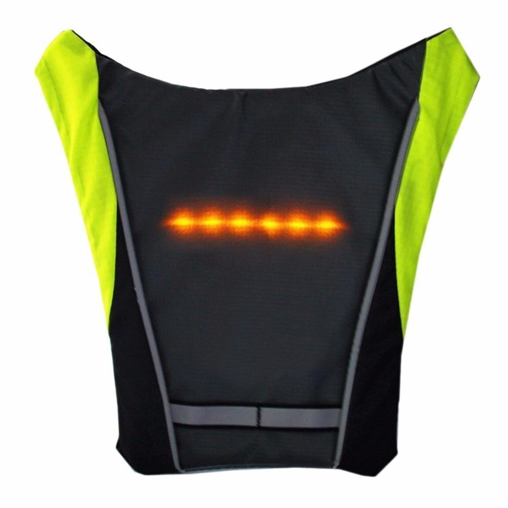 LED Turn Signal Cycling Safety Vest with Wireless Remote Control, view 16