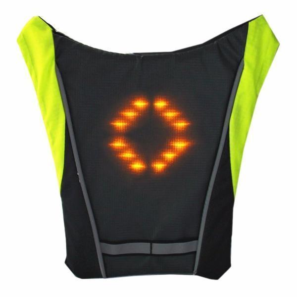 LED Turn Signal Cycling Safety Vest with Wireless Remote Control, view 17