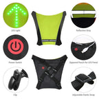 LED Turn Signal Cycling Safety Vest with Wireless Remote Control, view 5