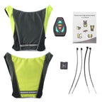 LED Turn Signal Cycling Safety Vest with Wireless Remote Control, view 7