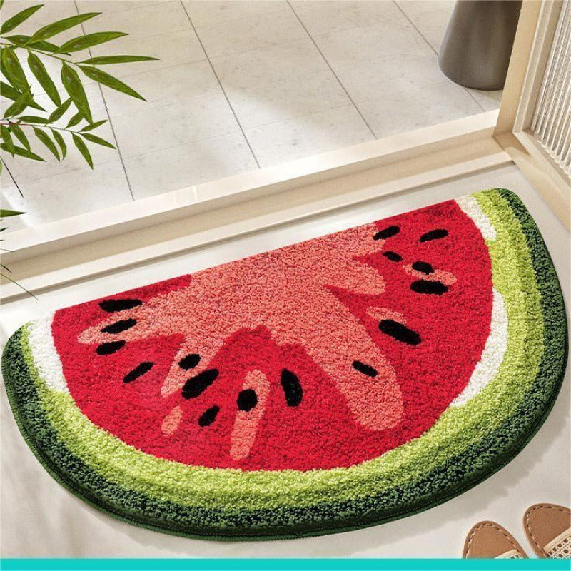 Lemon Slice Shape Bath Mat | Thrascher