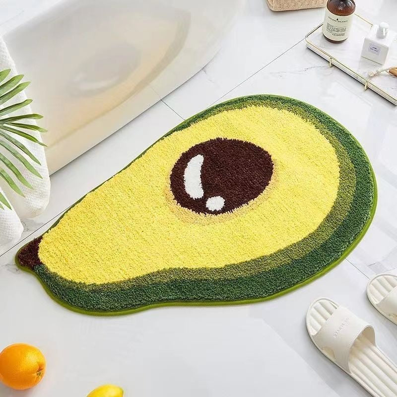 Lemon Slice Shape Bath Mat | Thrascher