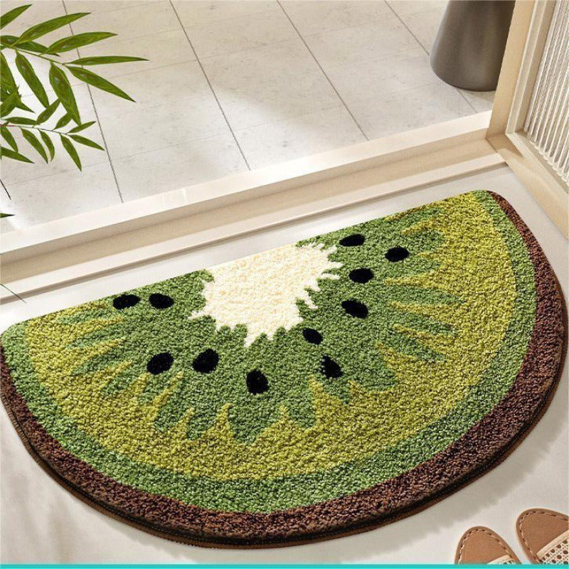 Lemon Slice Shape Bath Mat | Thrascher
