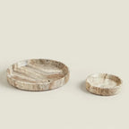 Lenvora Round Stone Tray