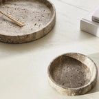 Lenvora Round Stone Tray