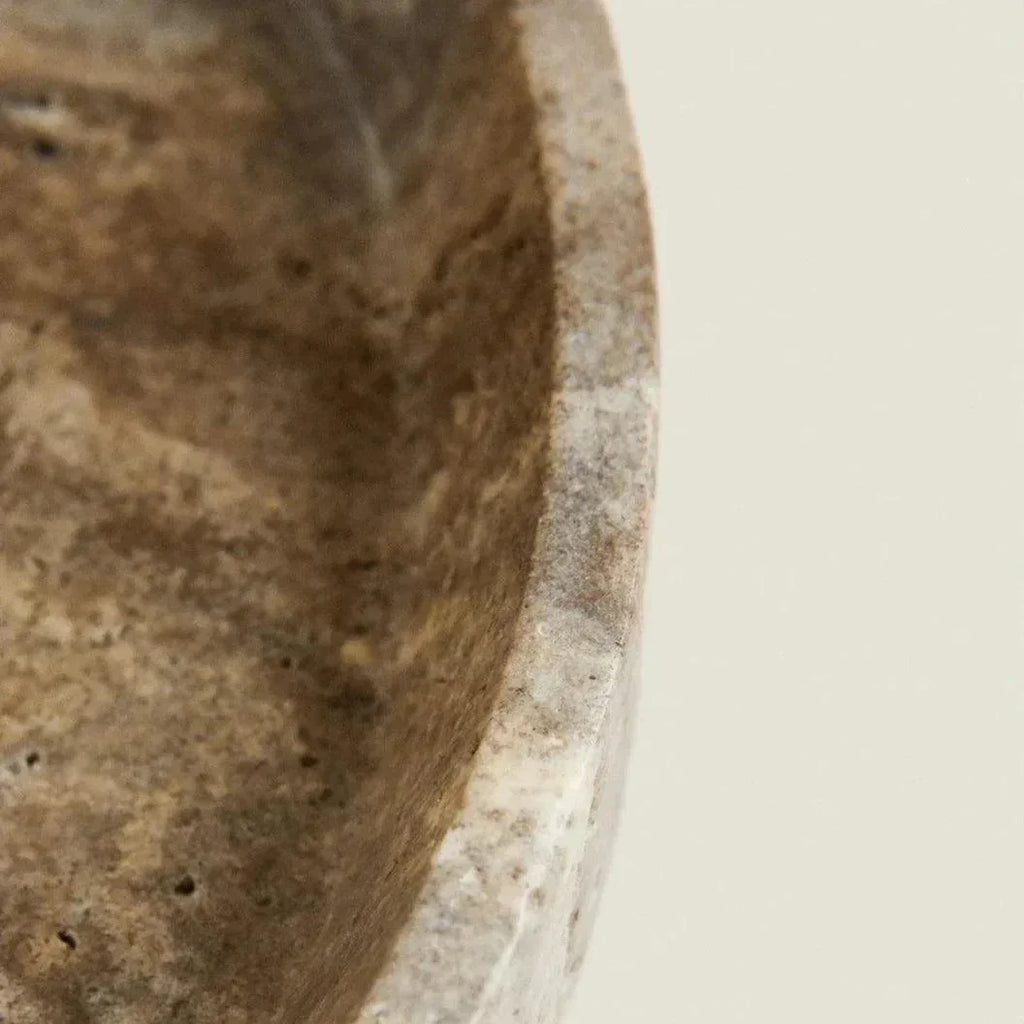 Lenvora Round Stone Tray