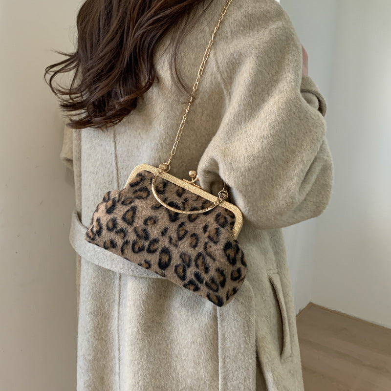 Leopard Print Evening Handbag, view 2