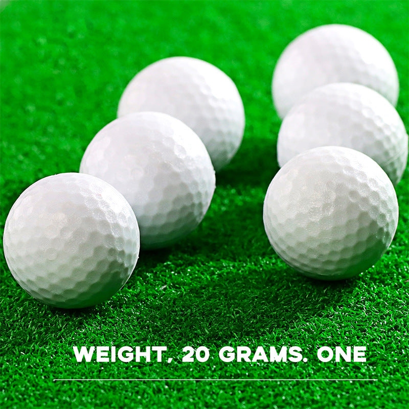 Lightweight Dimpled Foam Practice Golf Balls for Indoor and Outdoor Training, view 2