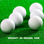 Lightweight Dimpled Foam Practice Golf Balls for Indoor and Outdoor Training, view 2