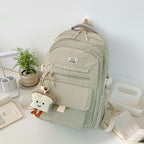 Lightweight Multi-Pocket School Backpack with Adjustable Straps, view 2