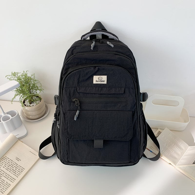 Lightweight Multi-Pocket School Backpack with Adjustable Straps, view 3