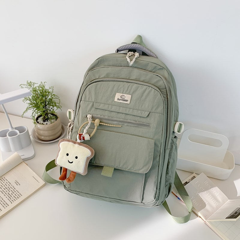 Lightweight Multi-Pocket School Backpack with Adjustable Straps, view 4