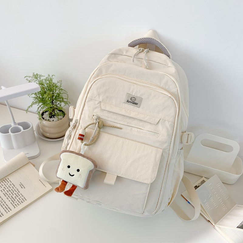 Lightweight Multi-Pocket School Backpack with Adjustable Straps, view 5