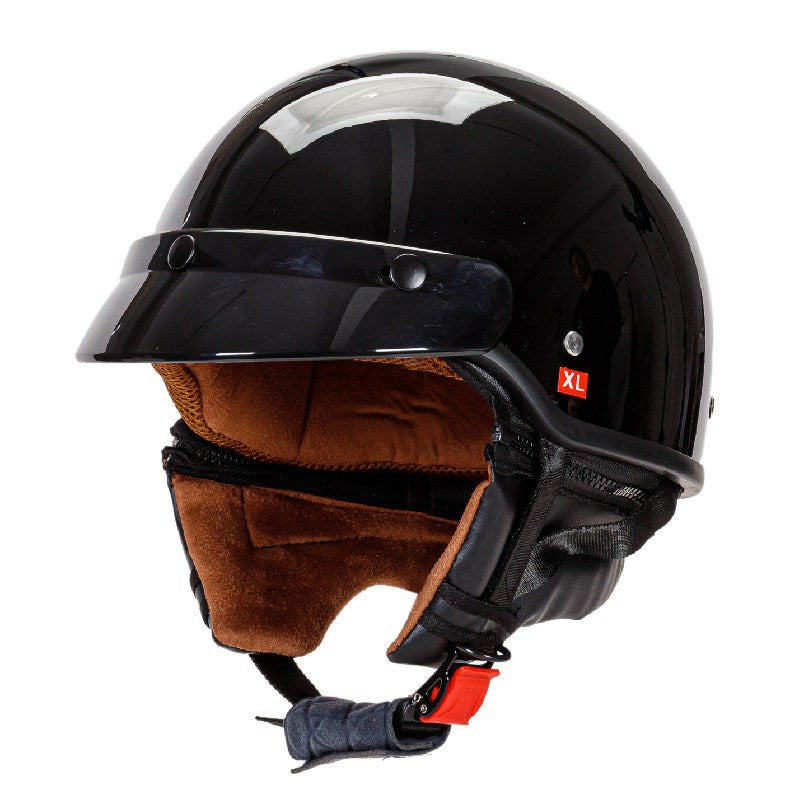 Lightweight Open-Face Motorcycle Helmet with Padded Interior, view 2