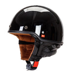 Lightweight Open-Face Motorcycle Helmet with Padded Interior, view 4