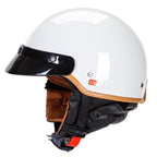Lightweight Open-Face Motorcycle Helmet with Padded Interior, view 5
