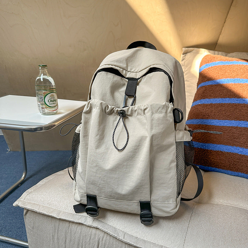 Lightweight Urban Backpack with Drawstring Closure and Padded Shoulder Straps, view 2