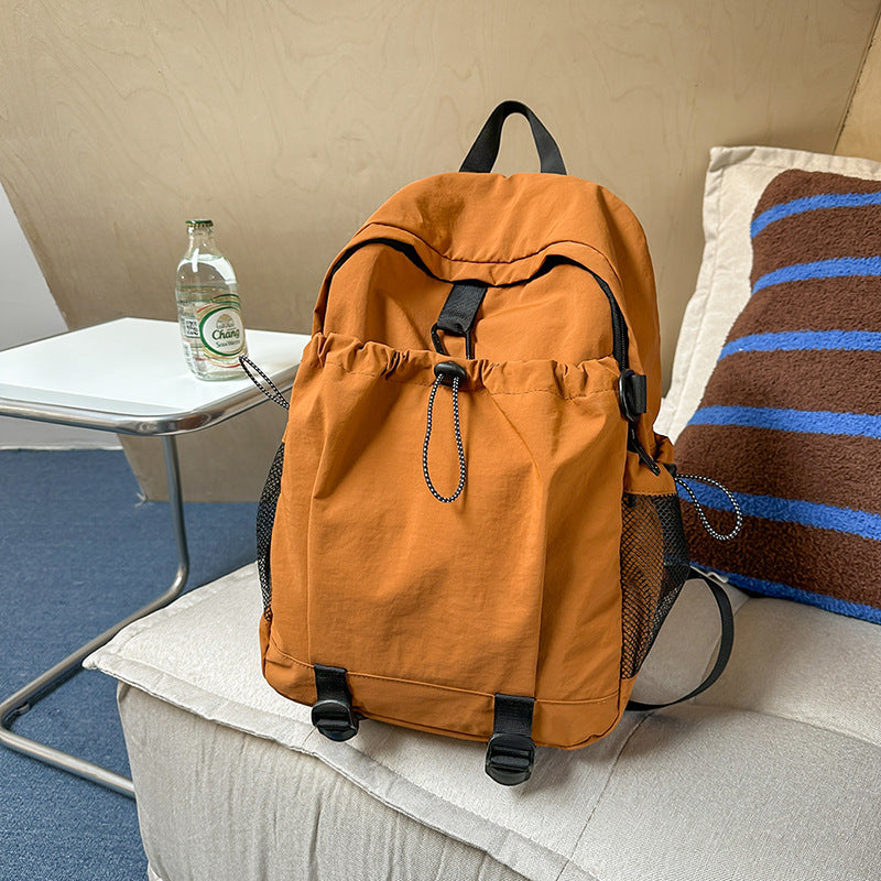 Lightweight Urban Backpack with Drawstring Closure and Padded Shoulder Straps, view 3