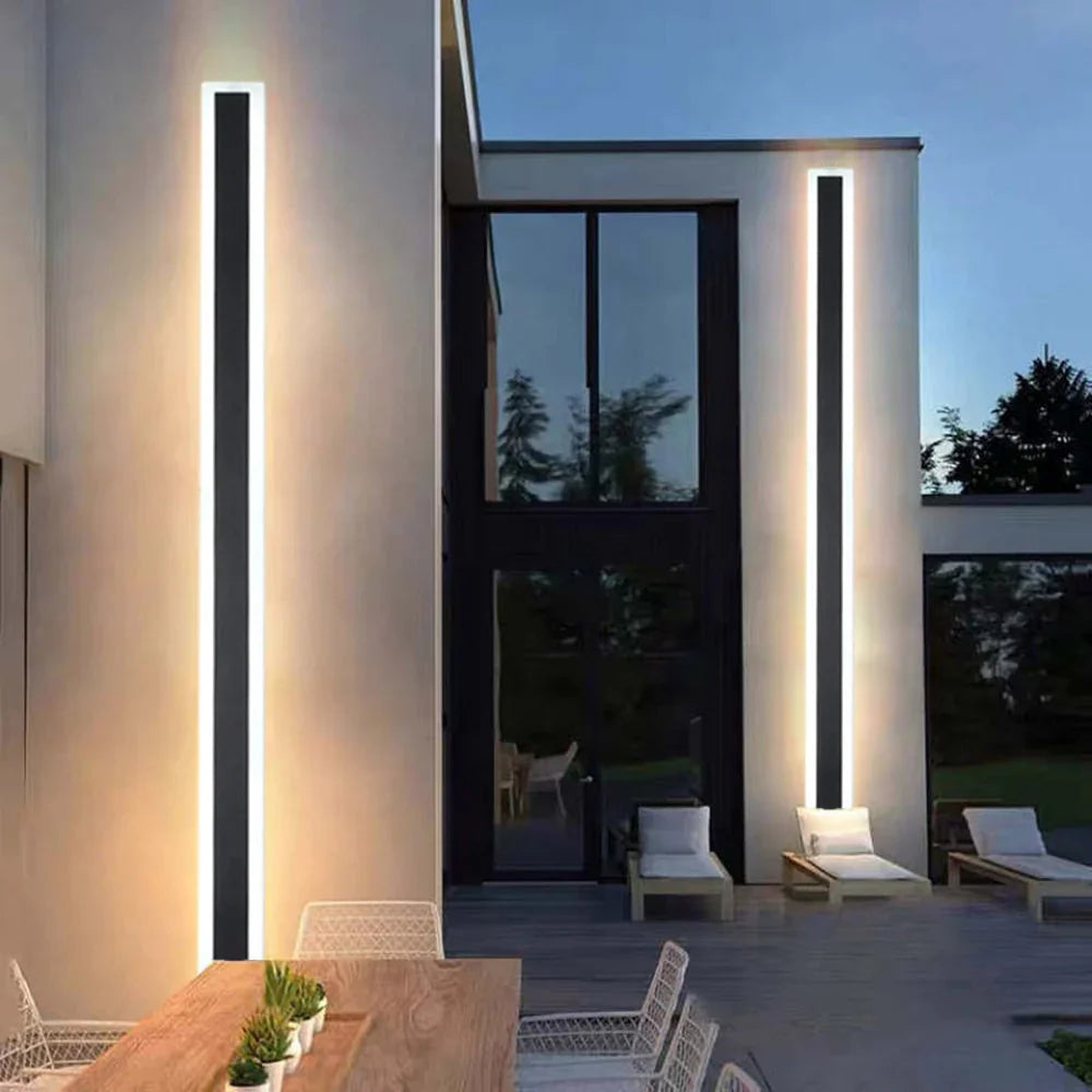 Linmova Linear Metal Outdoor Wall Light