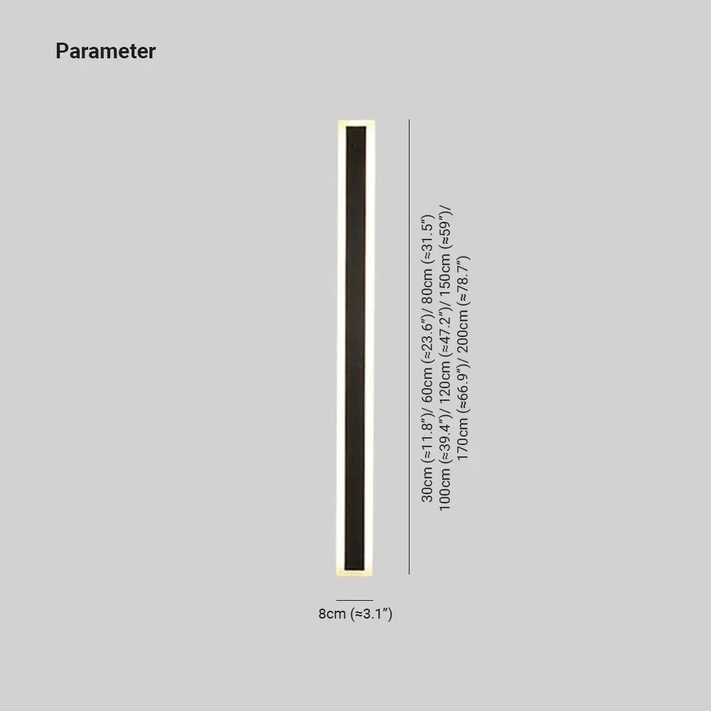 Linmova Linear Metal Outdoor Wall Light