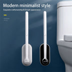 Long Handle Disposable Toilet Brush Set with Disposable Brush Heads, 330g, view 4