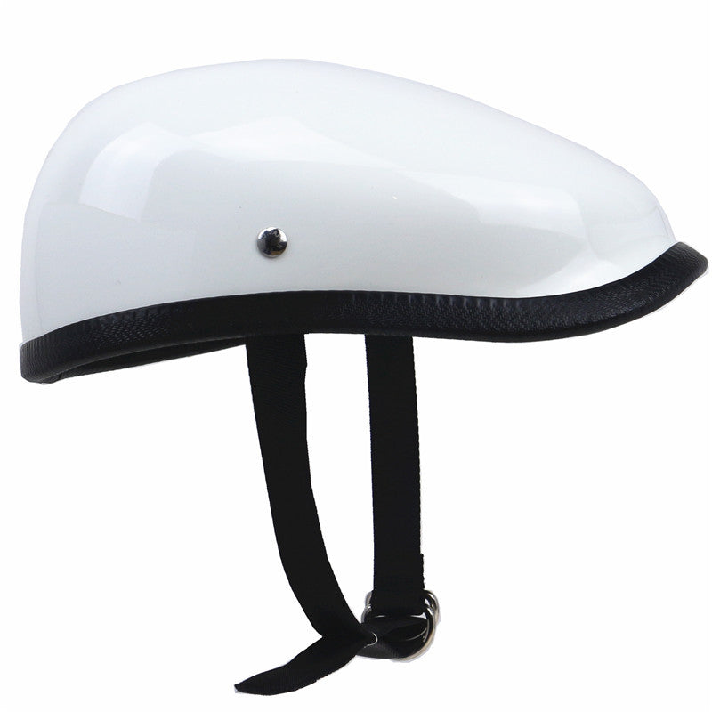 Low-Profile Motorcycle Helmet with Adjustable Chin Strap and Ventilation, view 4