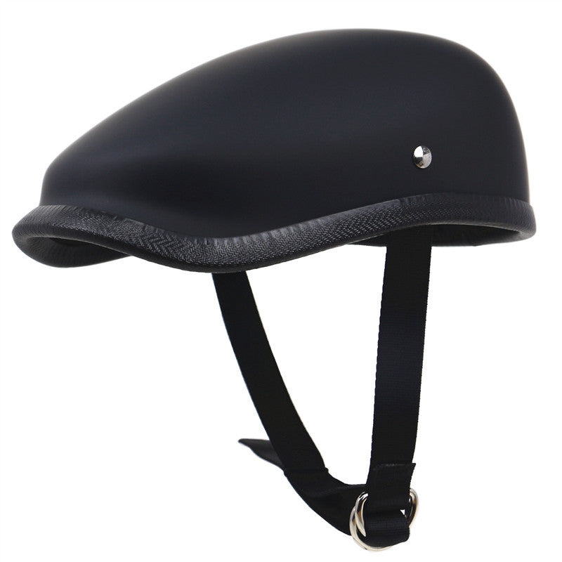 Low-Profile Motorcycle Helmet with Adjustable Chin Strap and Ventilation, view 6