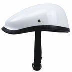 Low-Profile Motorcycle Helmet with Adjustable Chin Strap and Ventilation