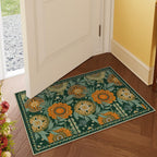 Luxurious Floral Design Bath Mat | Thrascher