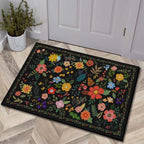 Luxurious Floral Design Bath Mat | Thrascher